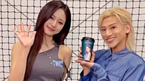 子瑜美呆！同框私交10多年恩師嘻小瓜　他送鳳梨酥給好友帶回韓國