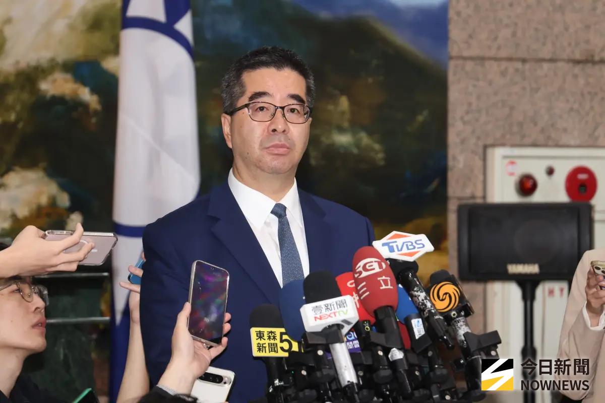 國民黨副主席蕭旭岑哽咽表示，不想傷害馬英九。（圖／攝影中心）