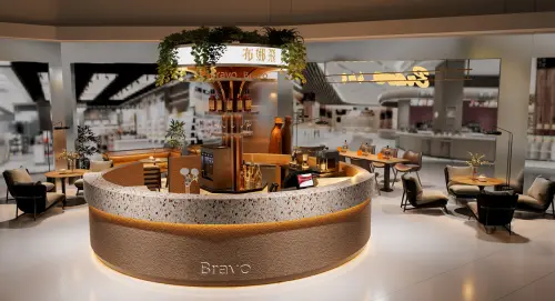 ▲全台首創美妝香檳吧「布娜飛香檳沙龍」搭配多款香檳與紅白酒。（圖／漢神提供）