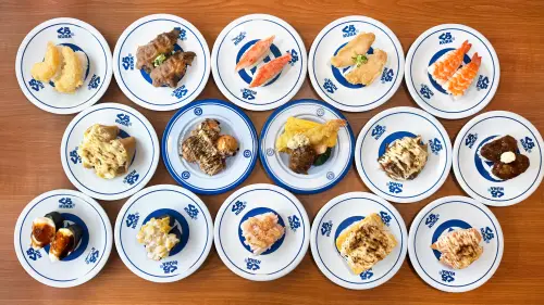 ▲藏壽司4月「童享派對」四大熟食系壽司菜單一覽。（圖／藏壽司提供）