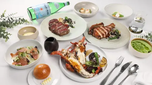 ▲ 「美享地牛排館」嚴選高品質新鮮食材，主打多款頂級牛排，從選肉、熟成到火候掌控皆精準講究，細緻呈現肉質的層次與風味平衡。（圖／高雄萬豪酒店提供）