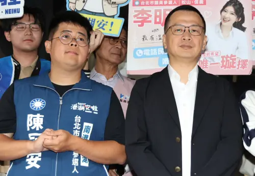 羅智強力挺子弟兵！陳冠安登記港湖議員　最後一刻籌獲登記費