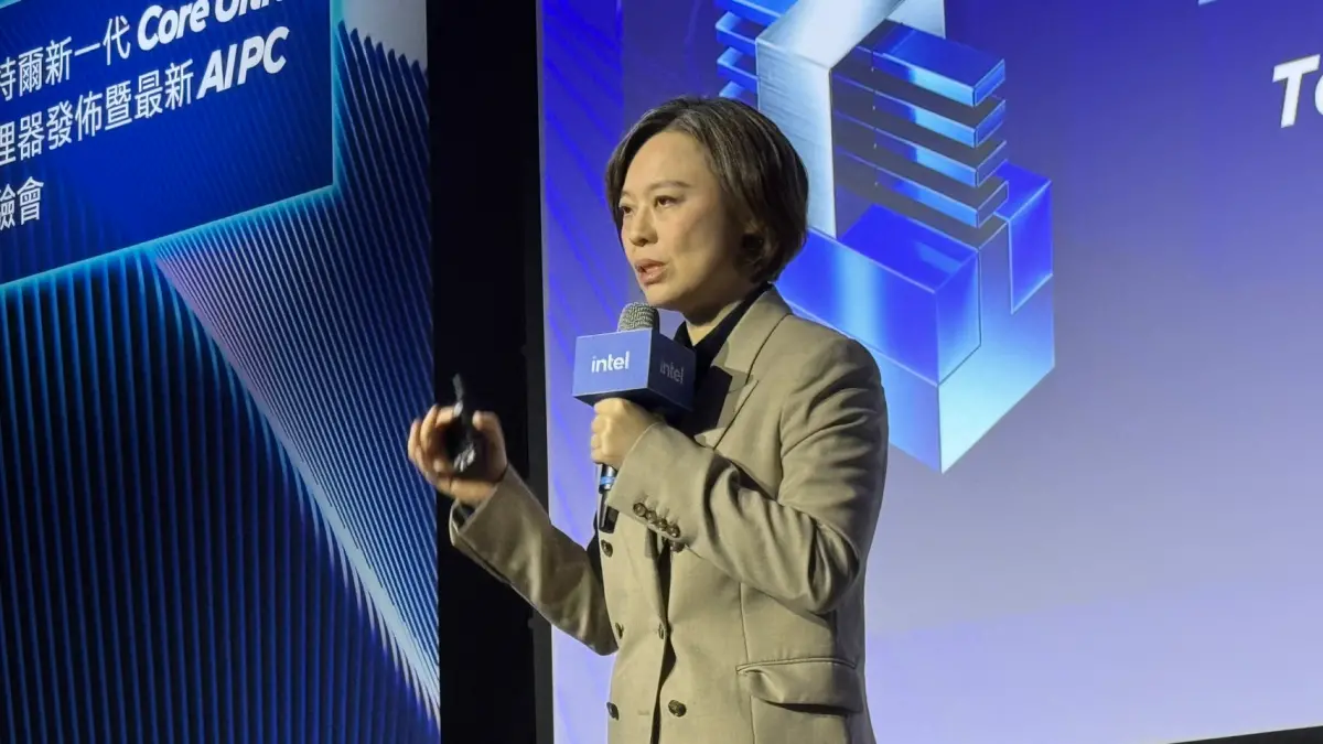 ▲英特爾筆電與伺服器處理器最近兩、三個月缺貨、漲價，英特爾台灣區總經理莊蓓瑜預期，今年供需狀況將會逐月、逐季獲得緩解。（圖╱記者林汪靜攝）