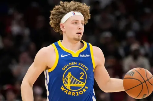 ▲年輕小將波傑姆斯基（Brandin Podziemski）本季全勤出賽82場，表現深得科爾喜愛。（圖／美聯社／達志影像）