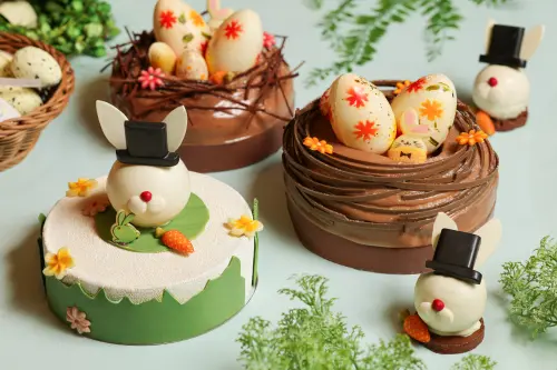 ▲4月1日至30日，台北晶華酒店一樓Regent Gift Shop推出多款童心月限定造型甜點。（圖／台北晶華提供https://www.regenttaiwan.com）