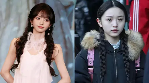 ▲田曦薇（如圖）過去的考藝照、軍訓照被挖出，即使素顏氣質與五官輪廓始終保持高度一致。（圖／翻攝田曦薇微博）