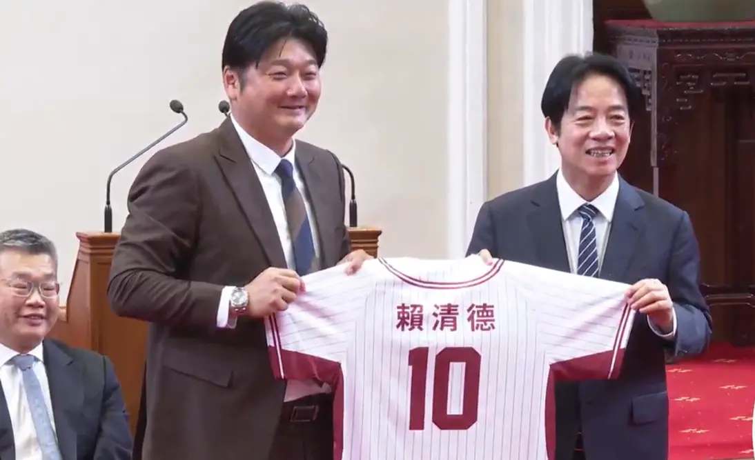▲賴清德今接見「2025年中華職棒總冠軍樂天桃猿」。（圖／總統府YT）