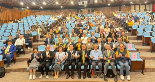 ▲，台中市工策會今（26）日攜手台中市國際工商經營研究社（IMC），於大墩文化中心舉辦「AI數位行銷新浪潮論壇」，（圖／工策會提供）