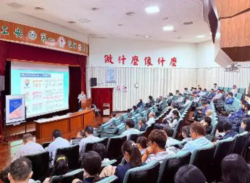 ▲台灣中油公司煉製事業部大林煉油廠舉辦防毒識詐守法紀廉政講座活動，以強化同仁的法治觀念。(圖／中油大林煉油廠提供)