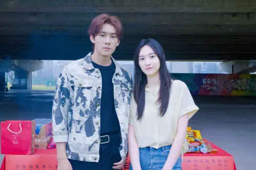 ▲Vin（左）和雨涵首次演戲就擔綱男女主角，既緊張又期待。（圖／踢帕娛樂提供）