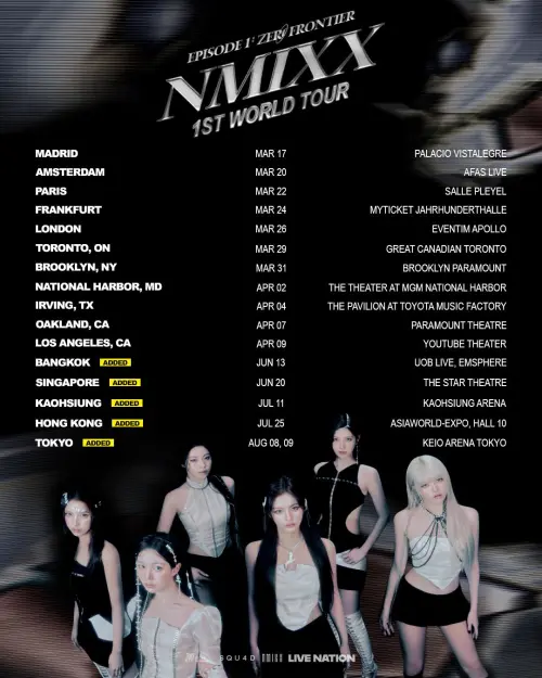 ▲NMIXX驚喜宣布加開場次，將於7月11日登上高雄巨蛋。（圖／翻攝自NMIXX X）