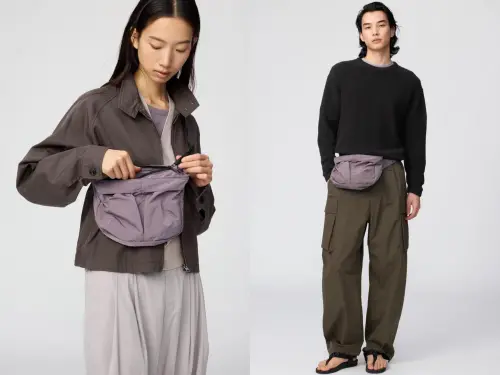 ▲UNIQLO同系列另款「484086 可收納斜背小包」，還可當腰包使用。（圖／翻攝自UNIQLO官網）