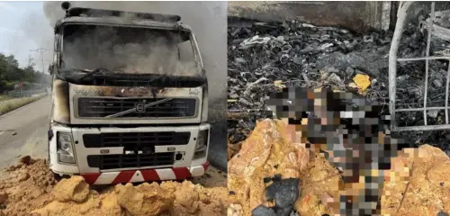 貨車突起火！4歲男童受困車內　父親當場目睹悲劇無力挽救