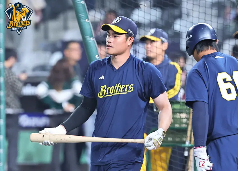 ▲中信兄弟外野手宋晟睿新賽季月薪26萬，漲幅全隊最高，他表示，今年會朝全勤的目標持續邁進。（圖／中信兄弟提供,2026.3.28）