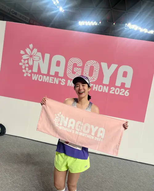 ▲温貞菱月初赴日本挑戰人生第一場全馬。（圖／温貞菱 Wen Chen-Ling臉書）