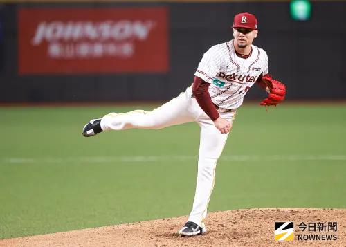 ▲樂天桃猿洋投威能帝今日歸隊，將對台鋼雄鷹先發，目標替球隊終止3連敗。（圖／記者葉政勳攝 ,2026.03.28）