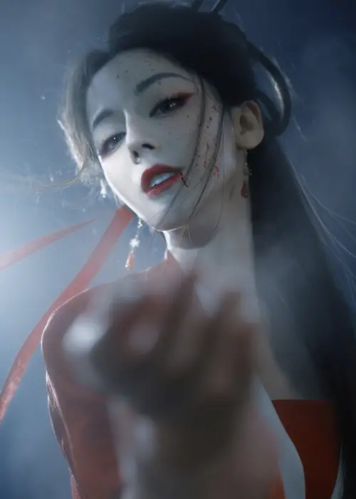 ▲迪麗熱巴在《白日提燈》中鬼王造型非常有氣勢。（圖／翻攝自微博@迪麗熱巴）