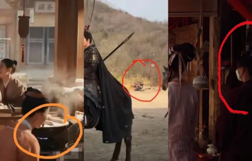 ▲網友翻出《逐玉》中的3大穿幫鏡頭。（圖／微博@是壹周不是一周、微博@夜微凉50104）