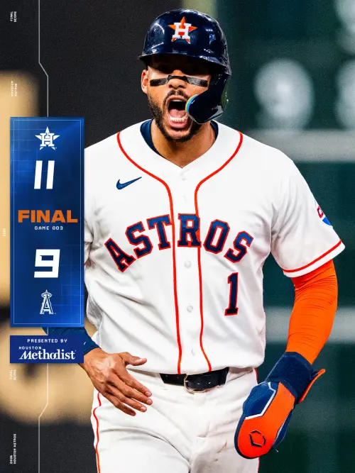 ▲太空人終場以11：9擊敗天使，鄧愷威也順利收下轉隊後的首場勝投。（圖／取自休士頓太空人 X）