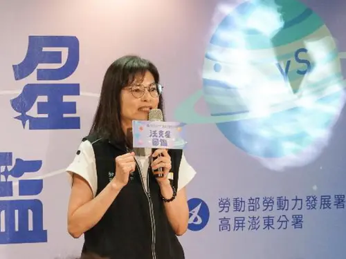 ▲勞動力發展署高屏澎東分署青年職涯發展中心主任曾羑箐致詞。(圖／勞動部高屏澎東分署提供)
