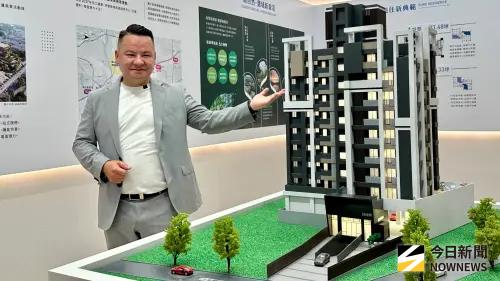 ▲兆登建設董事長蕭旭翔指出，兆登建設以「兆基築夢．卓越登峰」為理念，承襲台中建築美學DNA，融合工藝與設計質感，此次更將成熟經驗完美移植至「兆登未來潮」，打造兼具品質、美學與智慧科技的指標型住宅。（圖／記者陳美嘉攝，2026.03.29）