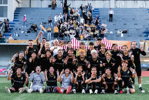 ▲高雄先鋒賽後感性表示，這場勝利屬於所有到場與在遠方默默支持的球迷，球隊將帶著這份力量全力衝刺，誓言奪下年度總冠軍。（圖／高雄先鋒提供）