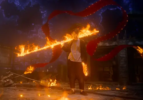 ▲《乩身》結合台灣宮廟文化、傳統信仰與現代奇幻敘事，打造獨具風格的「東方驅魔神探」世界觀，男星柯震東將成為三太子在人間的乩身。（圖／Netflix提供）