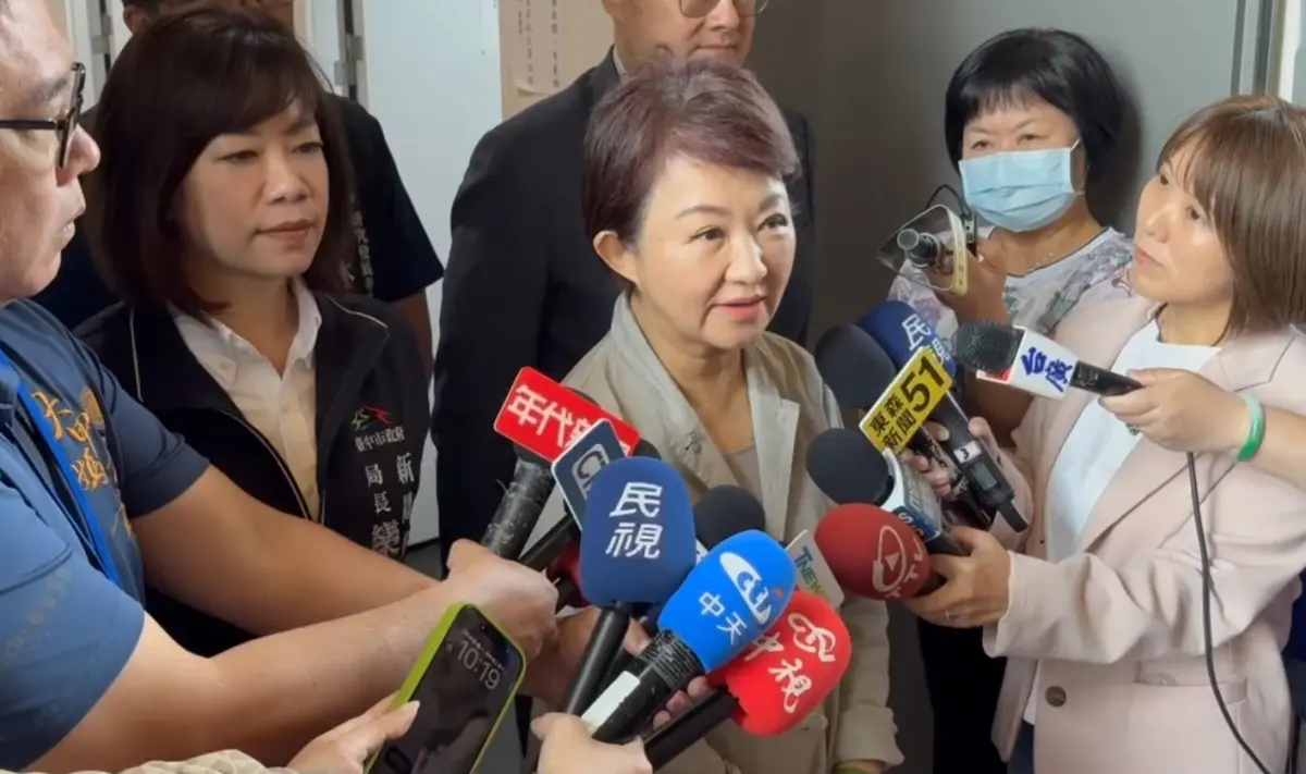 ▲盧秀燕受訪時表示，「3800+N」的國民黨版本，裡面學問很大。（圖／記者顏幸如攝，2026.03.30）