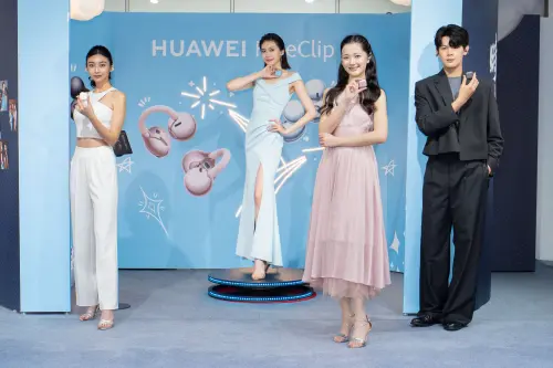 ▲HUAWEI 攜手伊林娛樂打造街頭時尚秀，展示FreeClip 2兼具創新與時尚美學的時尚新聲代風格。（圖／HUAWEI提供）