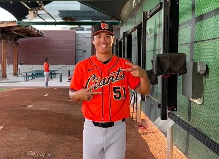 ▲旅美投手陽念希，昨日在小聯盟飆出生涯最速158公里，他聽到數字後不敢相信。（圖／啟程國際運動行銷提供）