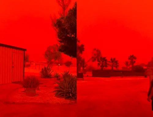 漫天血紅如末日！熱帶氣旋襲澳洲　強風掀沙塵暴場面駭人