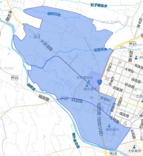 ▲台中市3/31停水範圍一次看。（圖／台灣自來水公司water.gov.tw/）