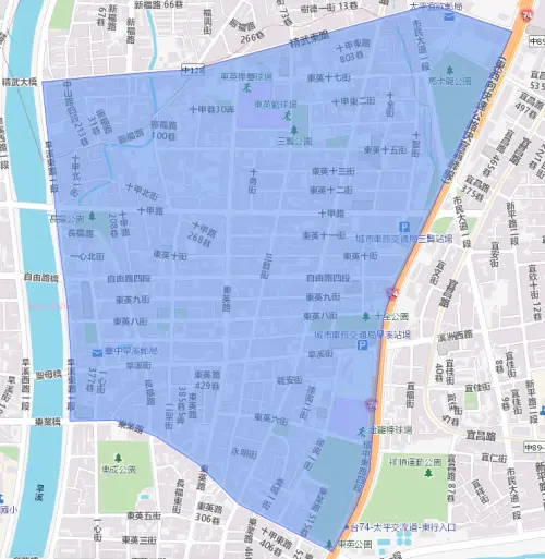 ▲台中市3/31停水範圍一次看。（圖／台灣自來水公司water.gov.tw/）