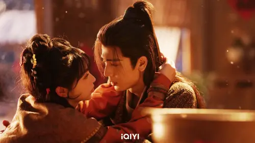 ▲張凌赫（右）與田曦薇在劇中曖昧氛圍滿點。（圖／愛奇藝提供）