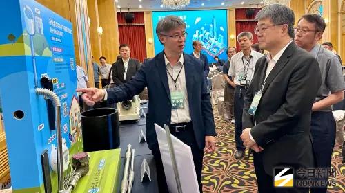 ▲現場亦設置展攤，展示最新成果 。（圖／記者陳美嘉攝，2026.03.30）