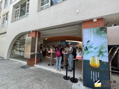 ▲「吉嶼山茶GEEYU」首家旗艦店插旗台中黎明商圈，4月3日開幕。（圖／記者 金武鳳攝，2026.3.30)