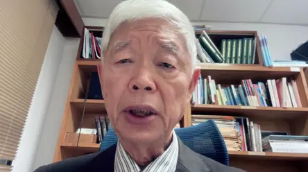 Economist Liang Chi-yuan talks about the upsides of nuclear energy with TCN. (TCN)