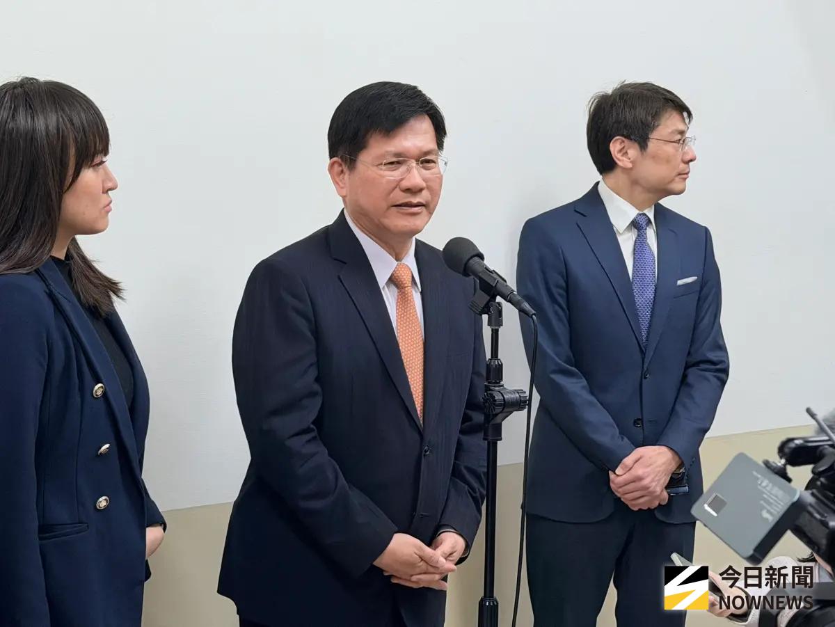 ▲外交部長林佳立院委員會前受訪。（圖／記者嚴俊強攝，2026.04.01）