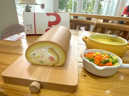 ▲亞尼克「玉米濃湯三色豆生乳捲」只抽不賣。（圖／亞尼克提供）