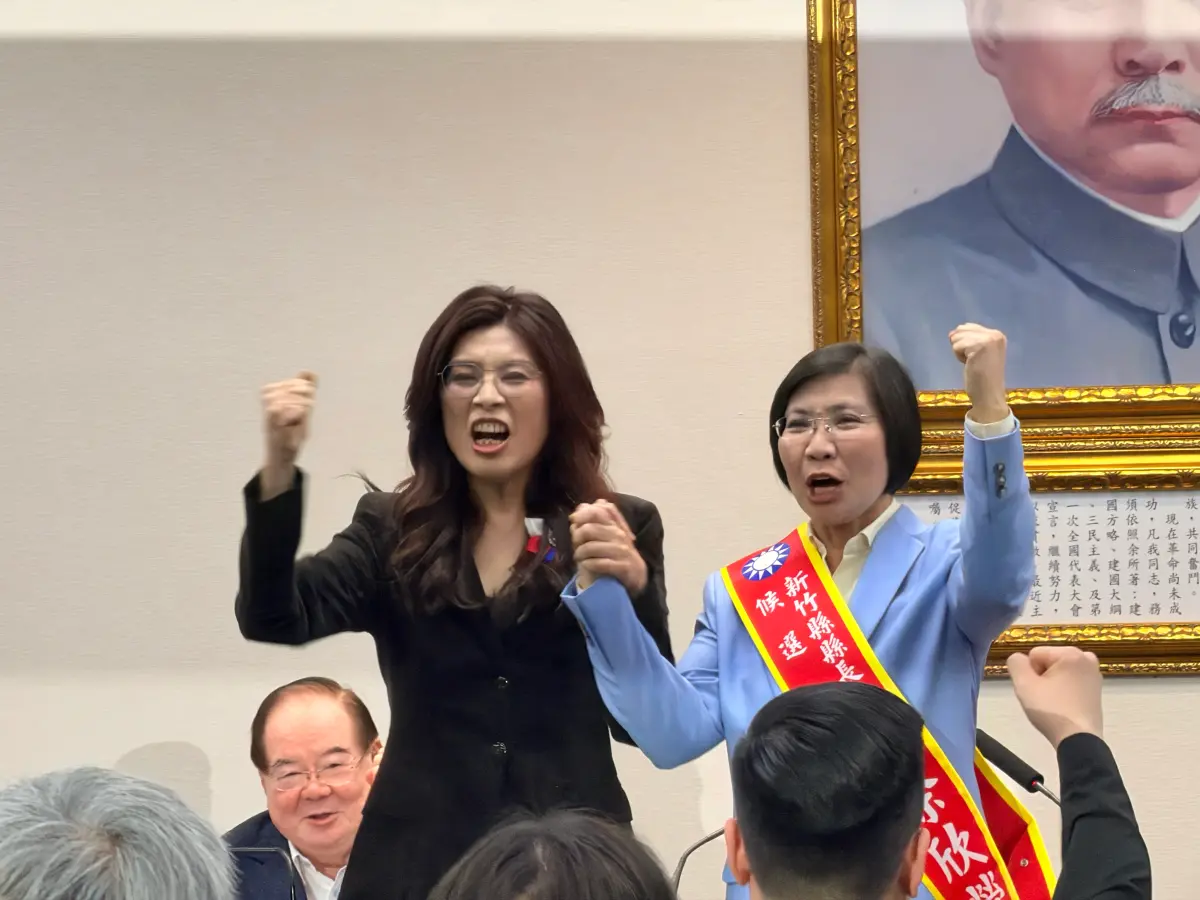 ▲國民黨中常會今通過提名藍委徐欣瑩選新竹縣，也說會擔負起整合的力量。（圖／記者蘇柏銓攝）