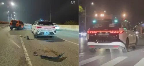 ▲中國武漢3月31日晚間，上百輛「蘿蔔快跑」自動駕駛車突然集體癱瘓，導致塞車、追尾事故。（圖／翻攝自微博）