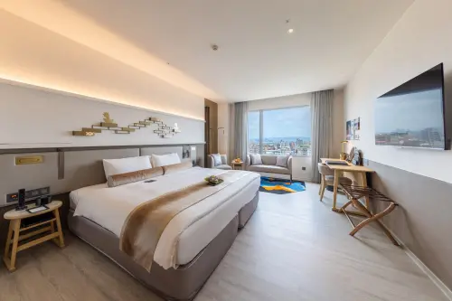 ▲台北花園酒店推新住房優惠，憑高鐵或是台鐵車票票根打96折還送早餐。（圖／台北花園大酒店提供）