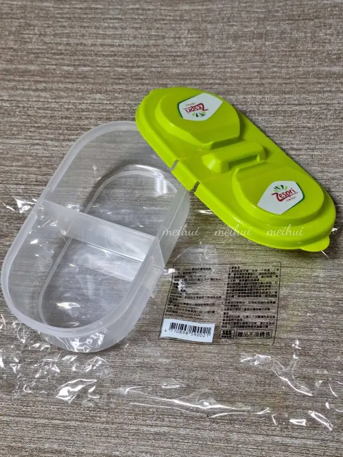 ▲填寫寶石紅奇異果問卷，還能得到一個雙格保鮮盒。（圖／翻攝自臉書社團家樂福Carrefour商品網友真心話）