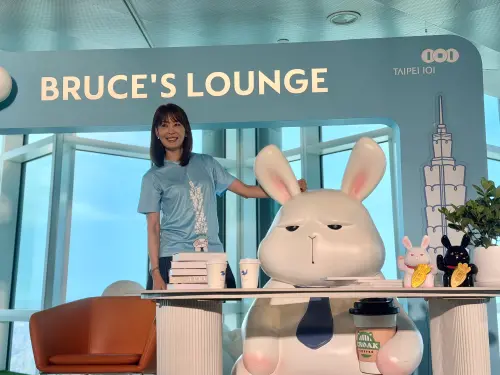 ▲台北101將於4月2日至8月31日推出觀景台年度特展《台灣怪可愛：星期一的布魯斯雲端特展》。（圖／記者鍾怡婷攝）