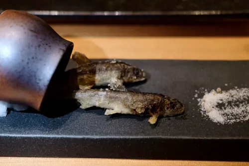 ▲小香魚雖然個頭小，但是居然幾乎都有魚卵。（圖／記者葉盛耀攝）