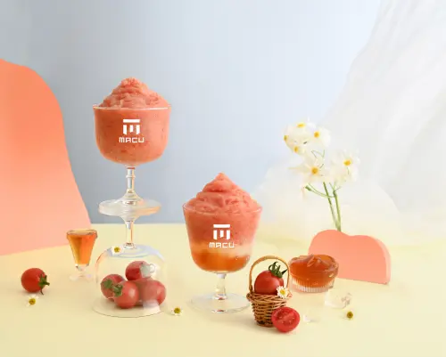 ▲麻古茶坊熱賣好評回歸「蕃茄系列」開喝。（圖／麻古茶坊提供）