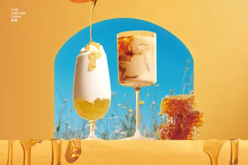 ▲發發「蜜粿蜂蜜優格」新品開喝。（圖／發發牧場提供）