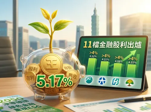 11檔金融股股利出爐！王道銀5.17%奪冠　這4檔潛在股息殖利率逾4%