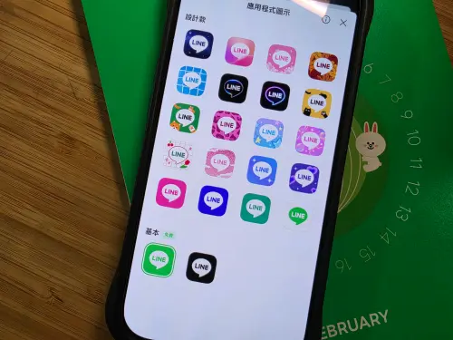 ▲LINE會員制可以有更多可愛的圖示可以更換。（圖／記者周淑萍攝）