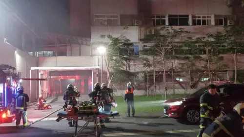 三軍總醫院松山分院火警！3樓起火急疏散39人　消防18車53人救援